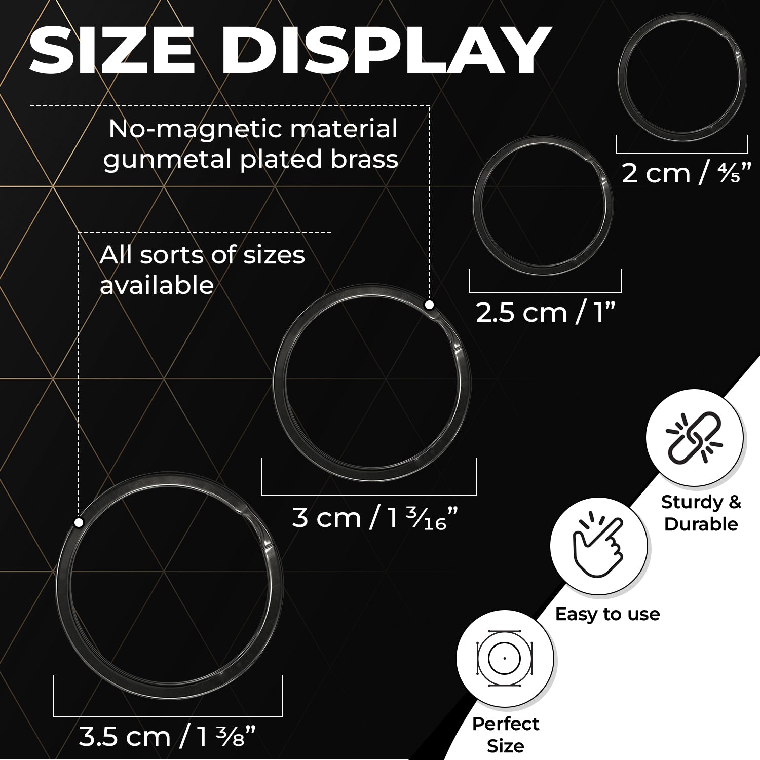 Non-magnetic material, Electroplated Gunmetal brass