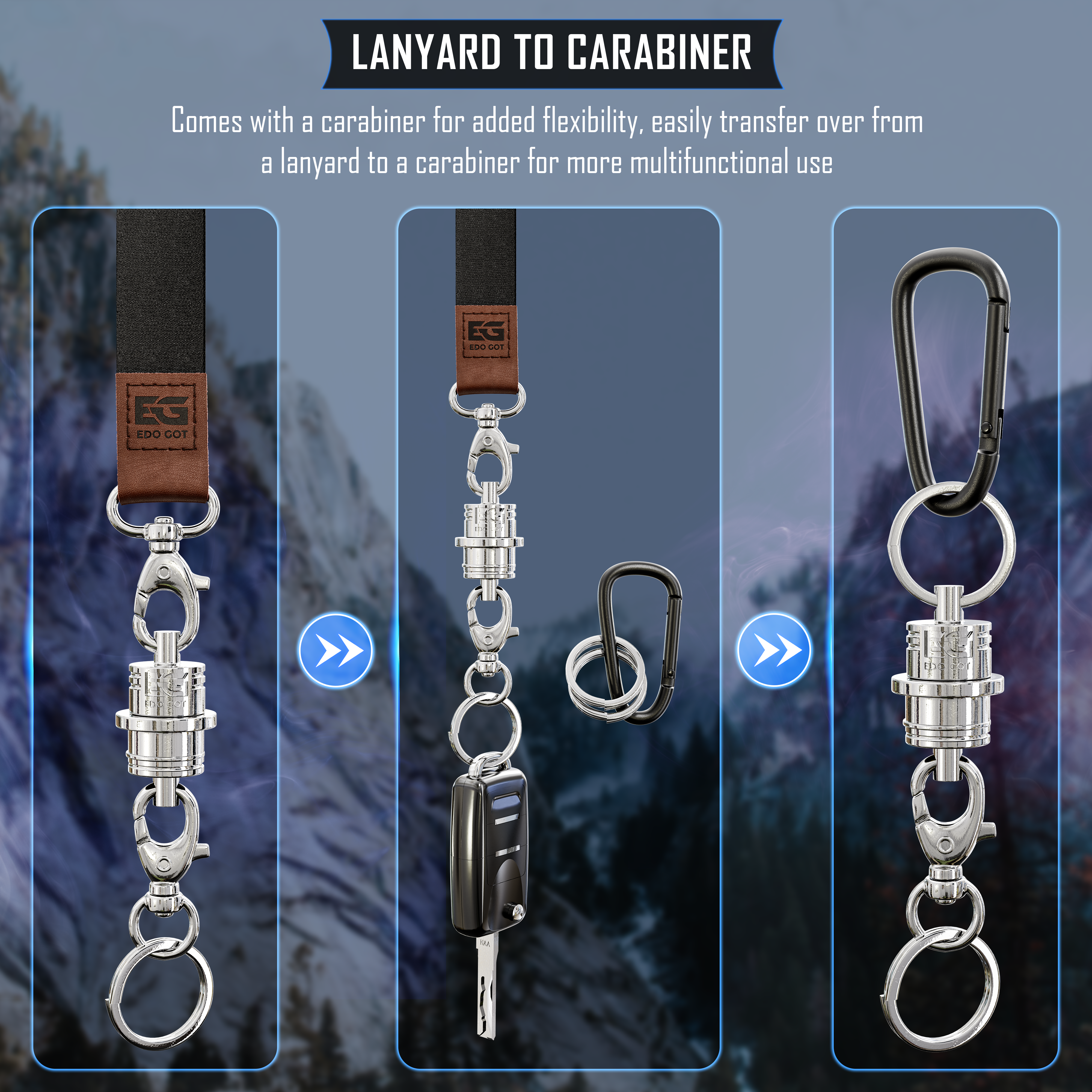 EDO GOT Magnetic Quick Release Keychain & Lanyard