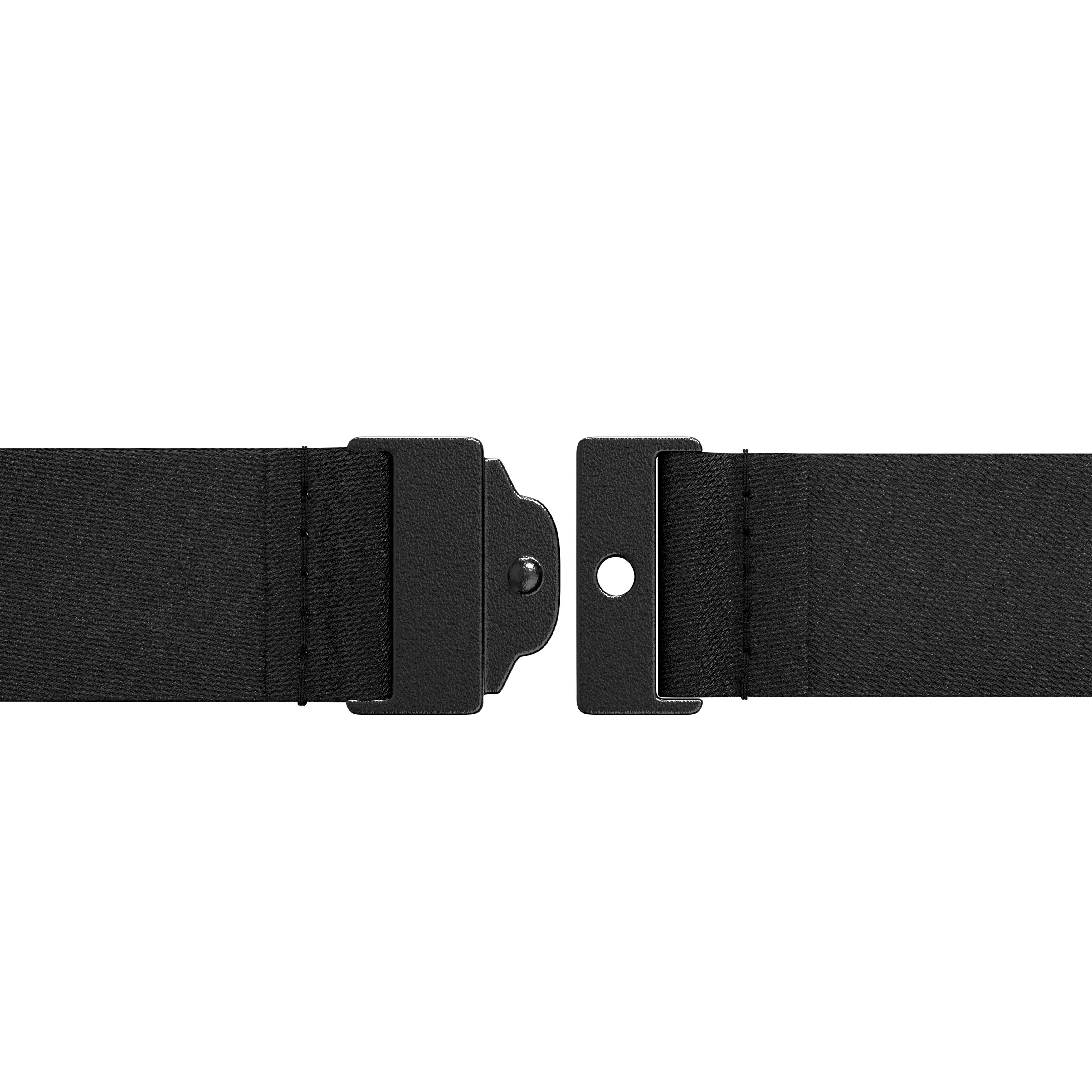 Genuine Leather End Lanyard with Safety Clip - Gunmetal